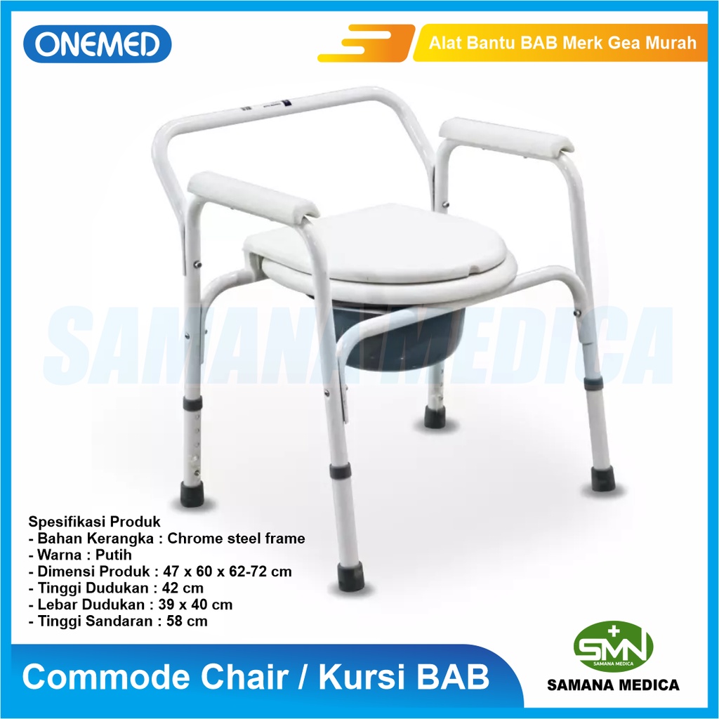 Kursi Toilet FS810 ONEMED Commode Chair / Kursi BAB Alat Bantu BAB Merk Onemed Murah