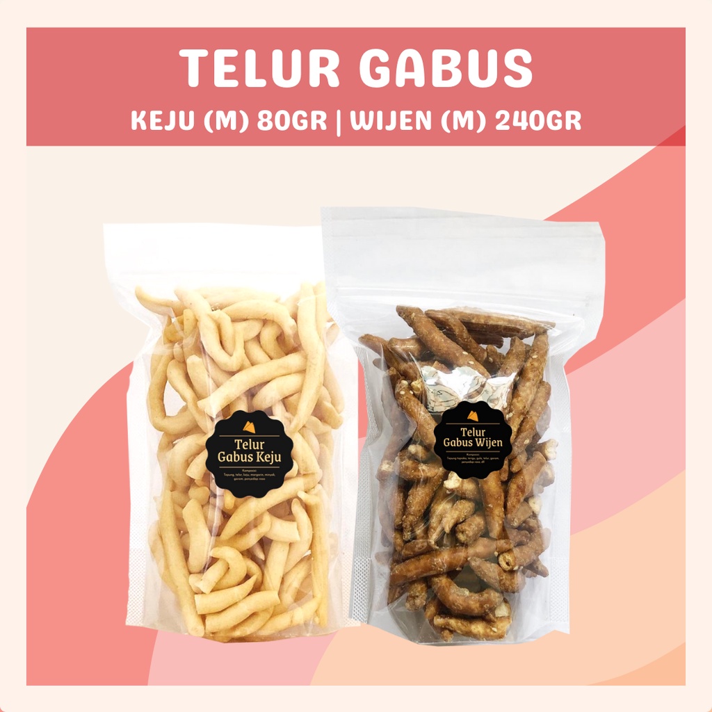 [DELISH SNACKS] Telur Gabus Keju / Wijen (M) / Snack Cemilan / Camilan Enak Asin Gurih Renyah