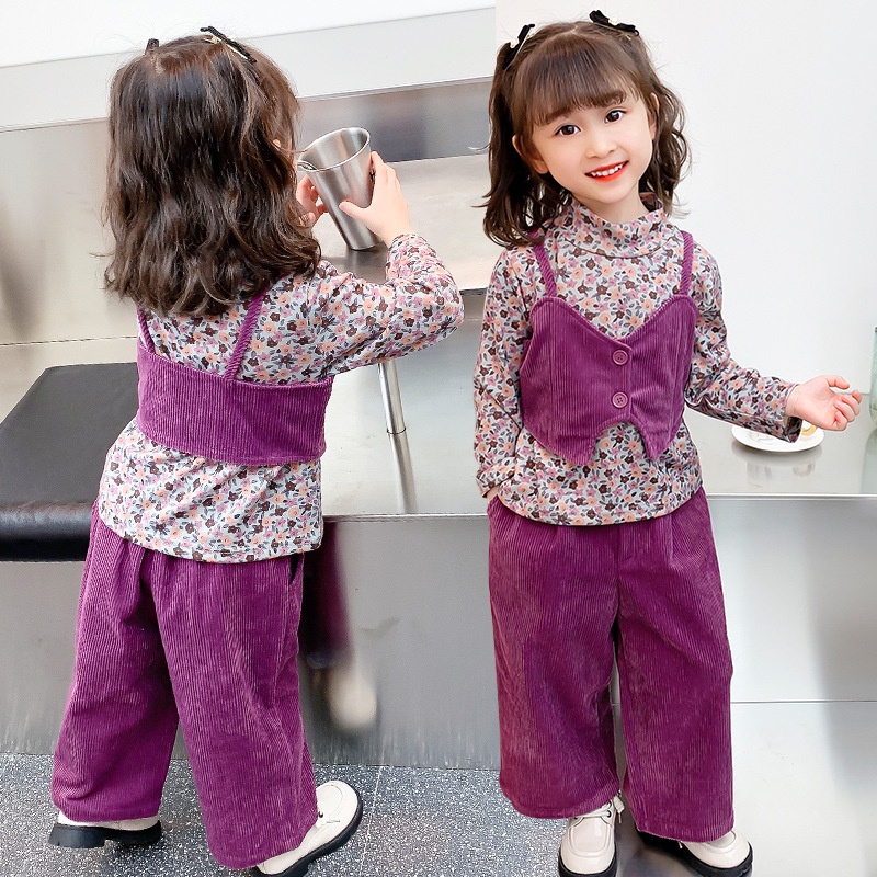 HappyOliver SET PRETTY YUNNA EBV Setelan 3in1 Setelan Anak Perempuan import Lengan panjang Berkualitas