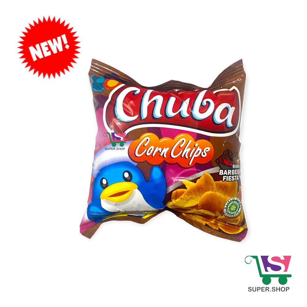 CHUBA Snack Cemilan Jadul Keripik Singkong Keju / Balado / Ijo / Corn Chips 12 Gram