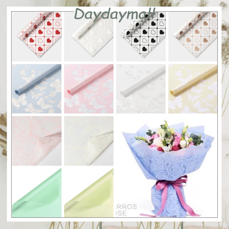 Kertas Buket Bunga Bergambar Flower Wrapping Cellophane Paper / Hiasan Bouquet KB6195