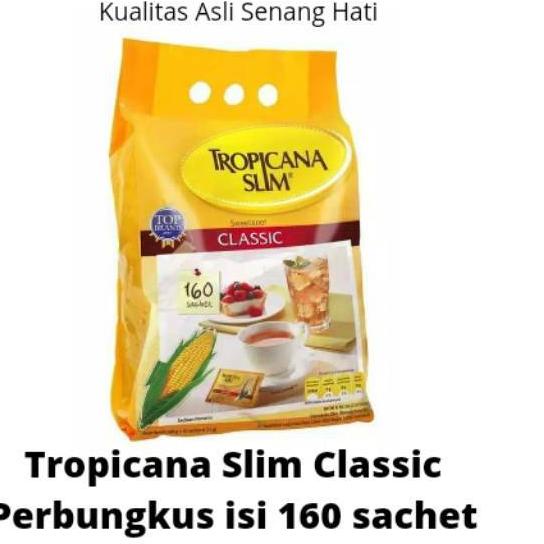 

☞ TROPICANA SLIM SWEETENER CLASSIC 160 SACHET GULA ▼