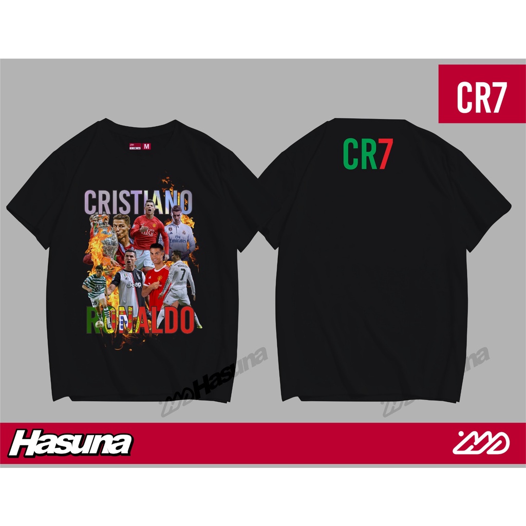 Kaos Cristiano Ronaldo/ CR 7/Atasan Bola Cristiano Ronaldo/T-Shirt Cristiano Ronaldo"Cristiano Ronal