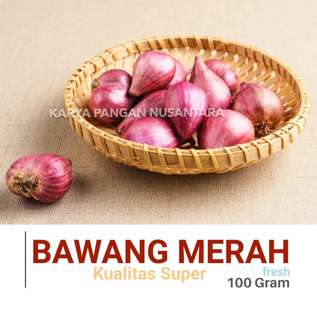 

BAWANG MERAH SEGAR 100 GR BRAMBANG KUALITAS SUPER FRESH 100GR