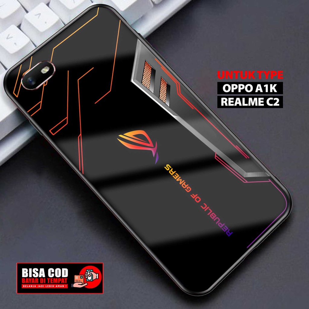 Case Oppo A1K / Realme C2 - AGM CASE - Fashion Case hp oppo A1K - Casing hp Realme C2 - Silikon hp -