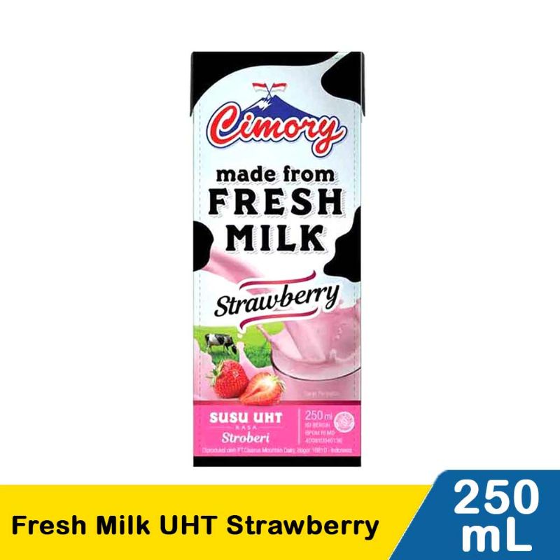 

Cimory Fresh Milk Uht Strawberry 250Ml