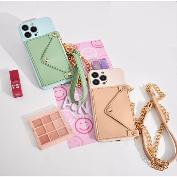 CASE DOMPET+TALI RANTAI SAMSUNG A14 A34 A54 A04 A04S A04E A04 CORE A73 A03 A03 CORE A13 A33 5G A23 4