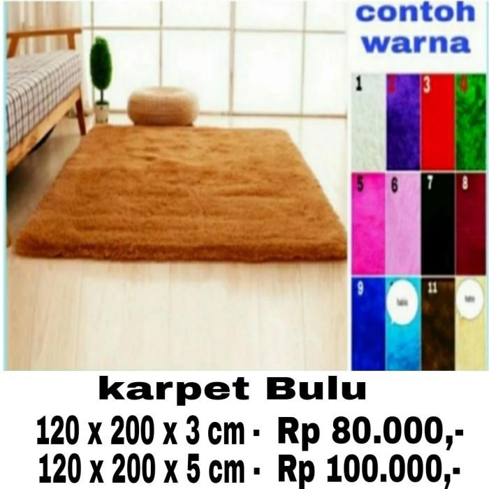 karpet bulu rasfur, 120 x 200 cm