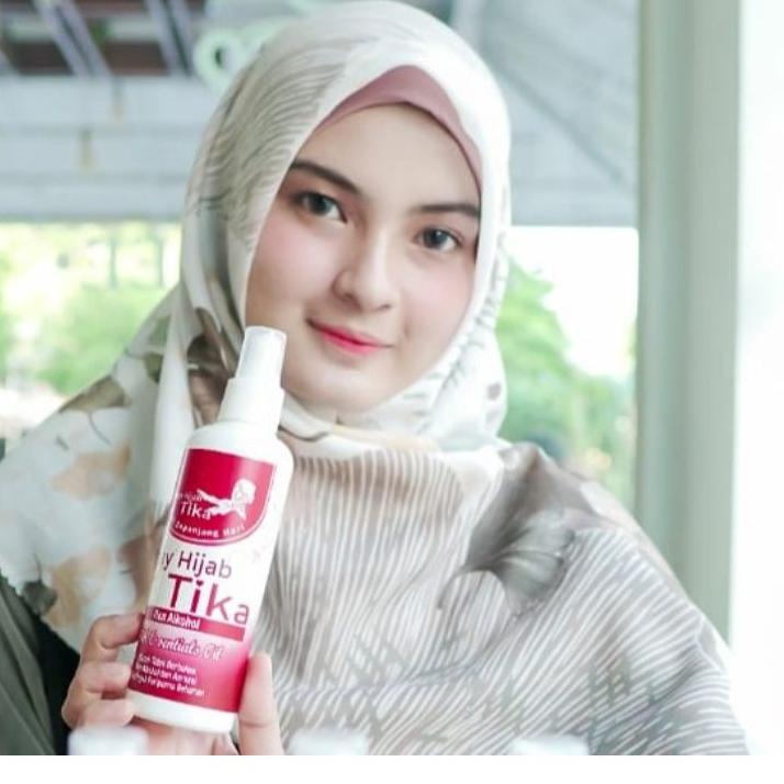 ◊ SPRAY HIJAB TIKA SPRAY UNTUK JILBAB ORIGINAL MEMBUAT JILBAB TEGAK DAN RAPI TEGAK  SEPANJANG HARI ۝
