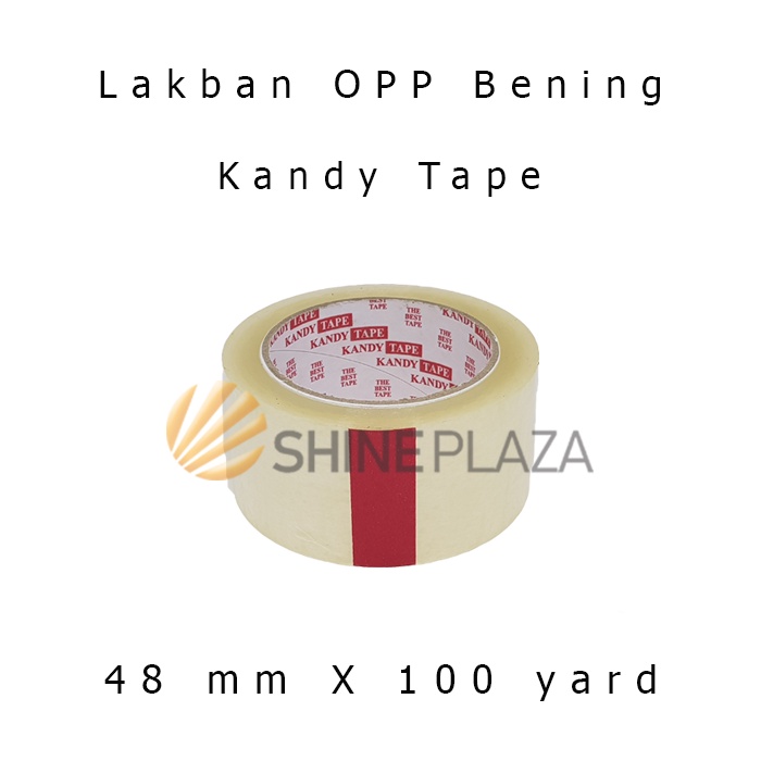 

Lakban OPP Kandy Tape Bening Coklat 2 Inch Tebal Murah Lengket 48mm x 90 Yard Kualitas Nachi