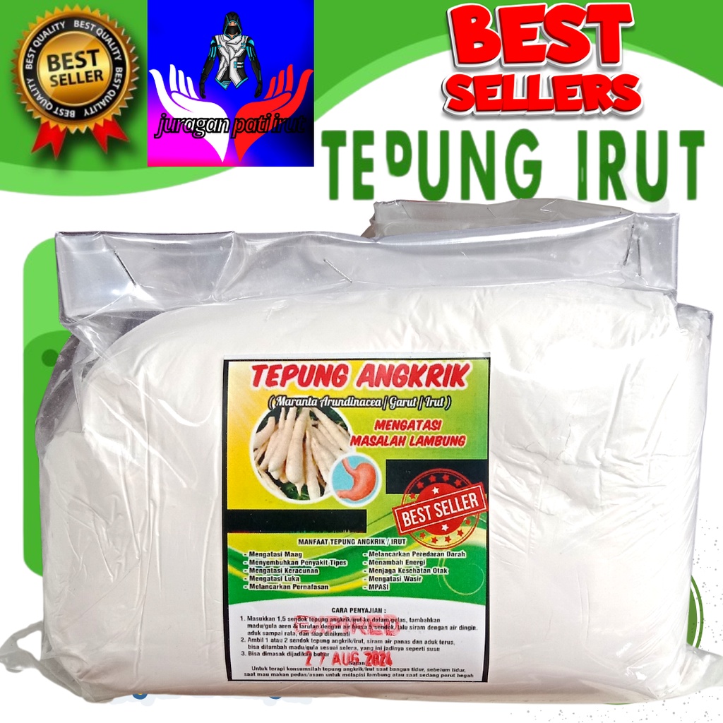 

tepung Pati Garut/irut/angkrik/klarut untuk asam lambung