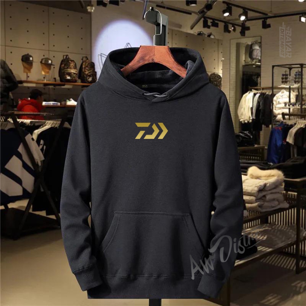 COD Hoodie Distro DW Text Gold Premium Quality Sweater Tulisan Jaket Cewek/ Cowok Kata-Kata Hoodie Sablon