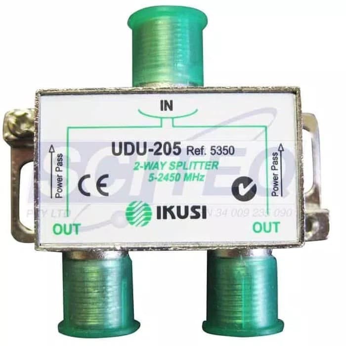 Ikusi 2 Way Splitter 5-2450Mhz