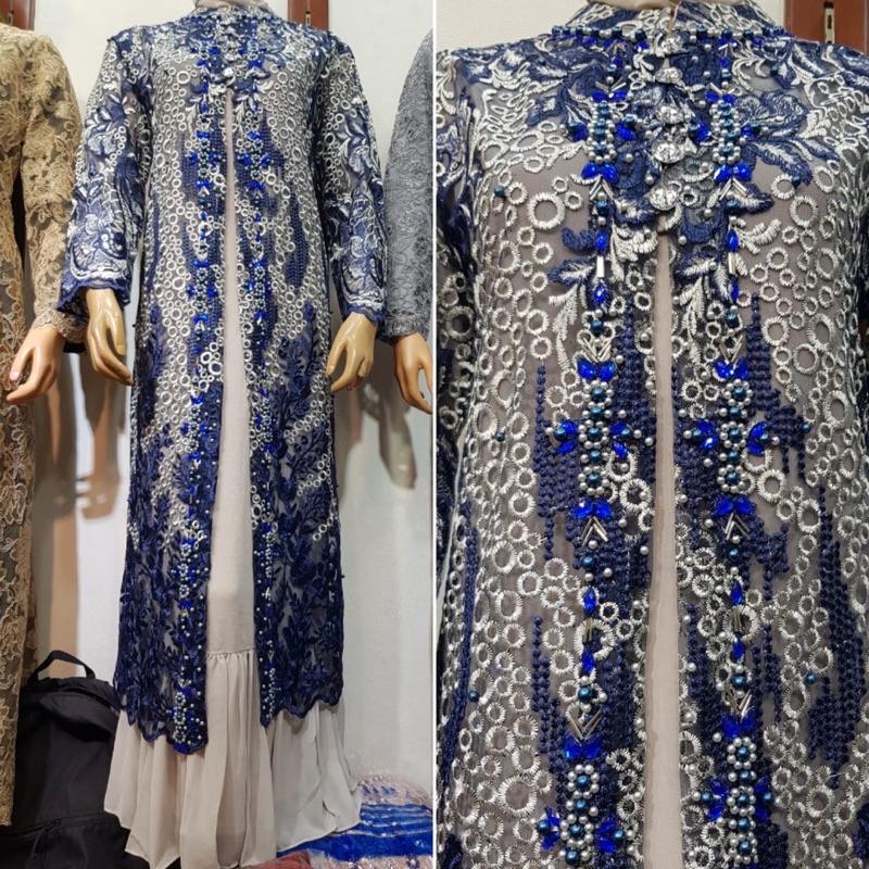 REALPICT GAMIS CARDIGAN TILE TWOTONE PAYET/GAMIS PAYET MUTIARA/GAMIS KONDANGAN/GAMIS OUTHER