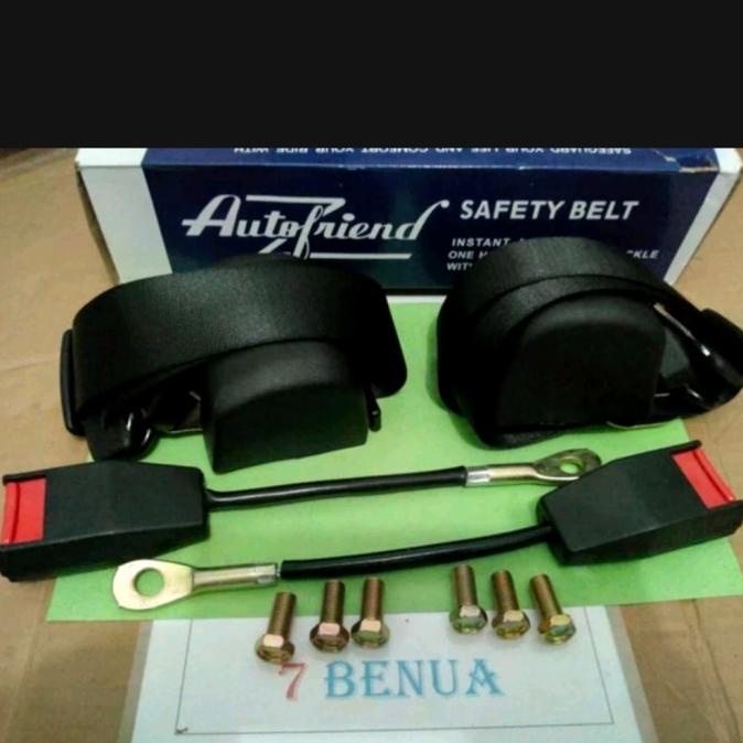 SABUK PENGAMAN SAFETY BELT SEATBELT MOBIL 3 TITIK AUTOMATIS MDL HITAM