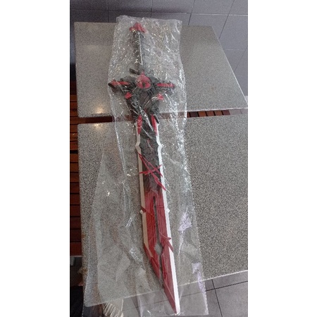 (real pic) wolf gravestone diluc cosplay weapon props