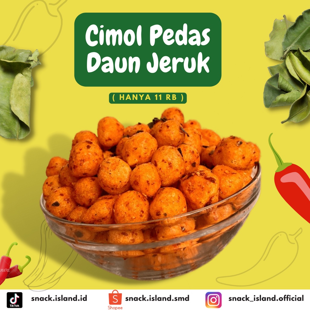 

Cemilan Snack Samarinda Makanan Cimol Krispy Krispi Kering Bumbu Pedas Daun Jeruk 110 gram