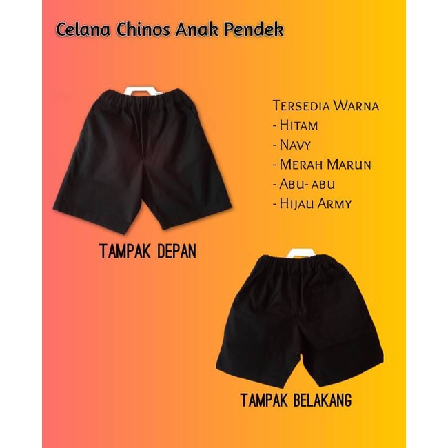 Celana Chinos Anak Pendek