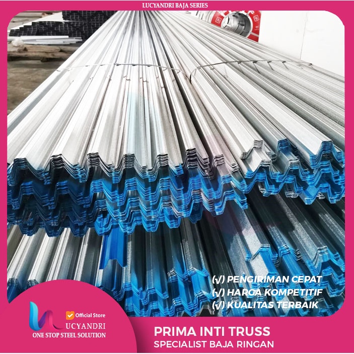Reng Baja Ringan Prima Inti Truss 0.45 MM x 6 M Ready Stock Baja Reng45