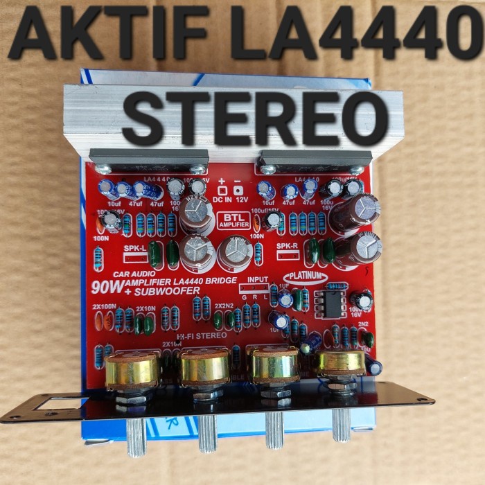Terlaris Aktif Aktiv Hifi Stereo Subwoofer La4440 12V Dc Nol Accu Ampli Btl