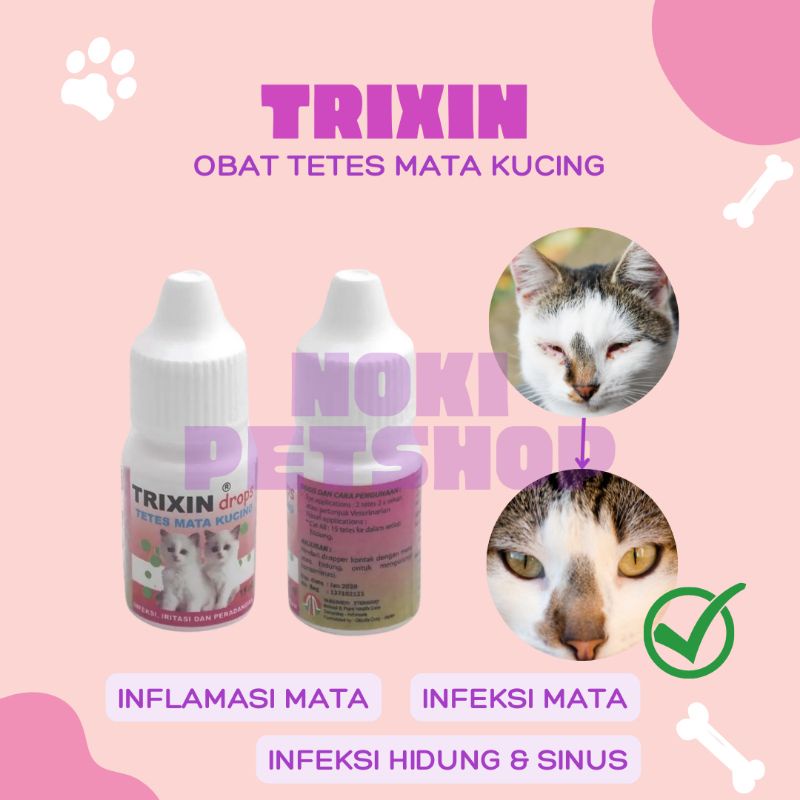 [BISA COD] TRIXIN OBAT TETES MATA KUCING AMPUH | TRIXIN OBAT MATA KUCING AMAN BUAT KITTEN OBAT MATA KUCING TRIXIN KUCING ATASI IRITASI BELEKAN DAN HIDUNG MELER OBAT TETES MATA HIDUNG KUCING CAT KITTEN ANTI INFEKSI IRITASI MATA