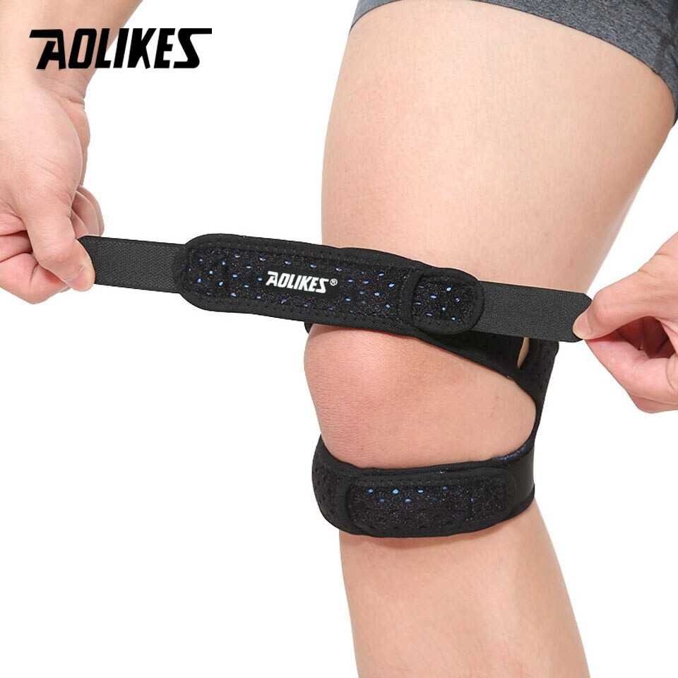 Pelindung Lutut Kneepad Support Power Brace Peralatan Olahraga Material Nilon Multifungsi Pemulihan Cidera