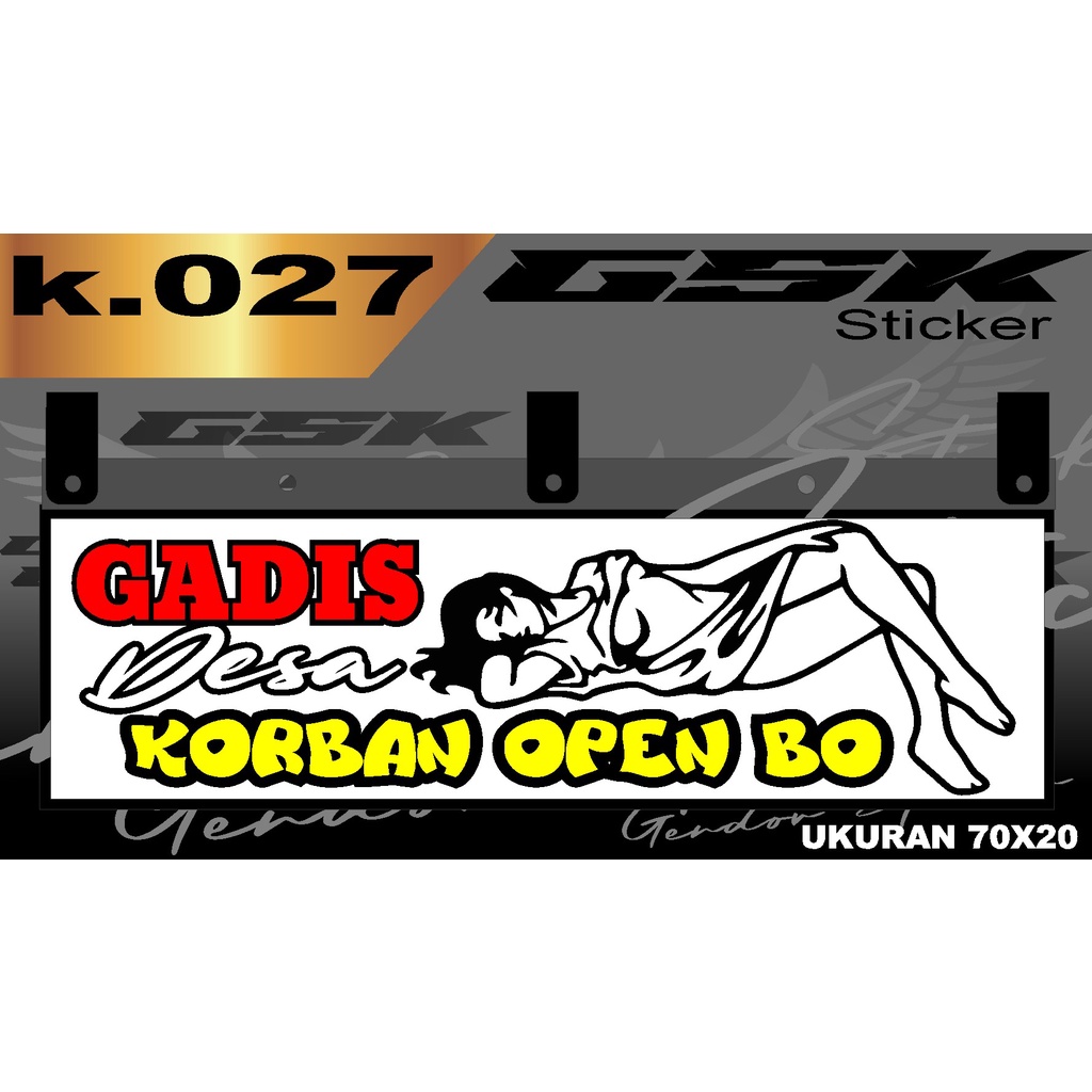 Stiker Cutting Karpet Belakang Truk All Sticker Variasi Karpet K.027