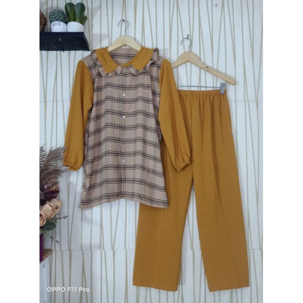 Setelan Celana ameena bahan full knit | setcel wanita terbaru