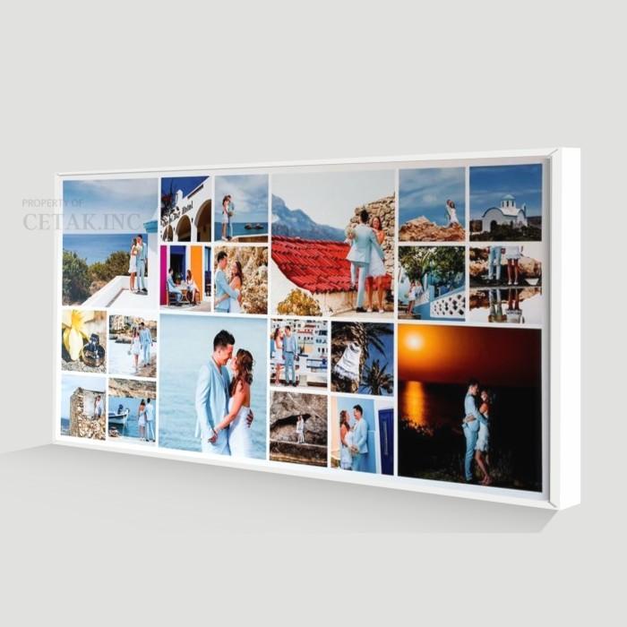 Instamix collage ultrawide | Paket cetak foto bingkai kolase mozaik