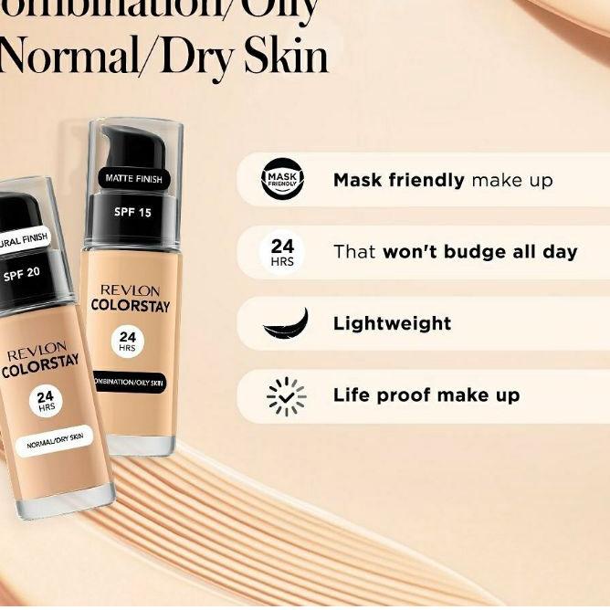 ➩ Foundation Revlon Colorstay (color stay) | Revlon Colorstay Makeup ●