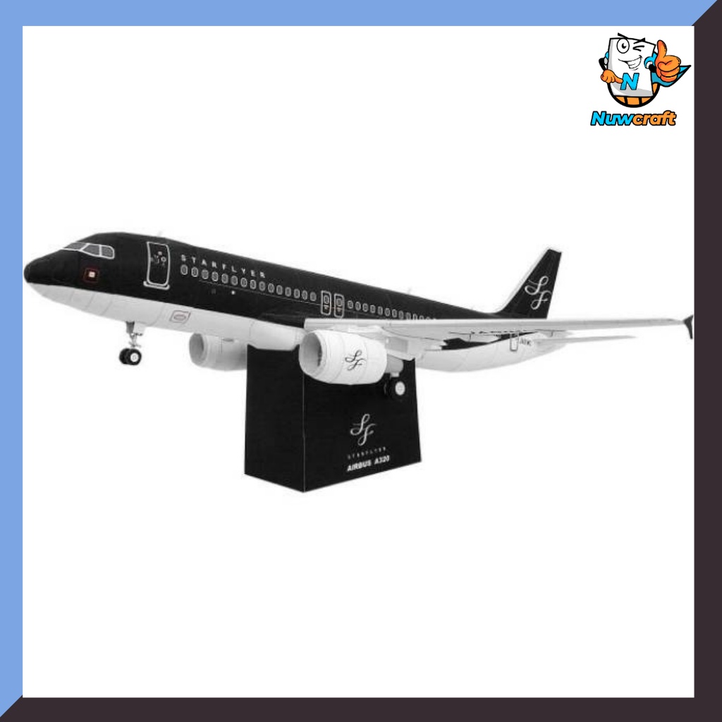 Nuwcraft Pesawat STARFLYER AIRBUS Papercraft
