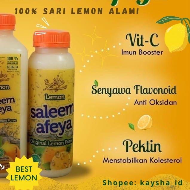 

☋ LEMON SALEEM AFEYA 500ml / ALAMI 100% TANPA CAMPURAN AIR / AIR LEMON MURNI / ALAMI / LEMON SALEEM AFEYA 250ml / / DIET PAKAI LEMON / LEMON ASLI / LEMON UNTUK DIET / SALEM AFEYA MINUMAN UNTUK DIET KOLESTROL SALEM AFEYA ORI ☏