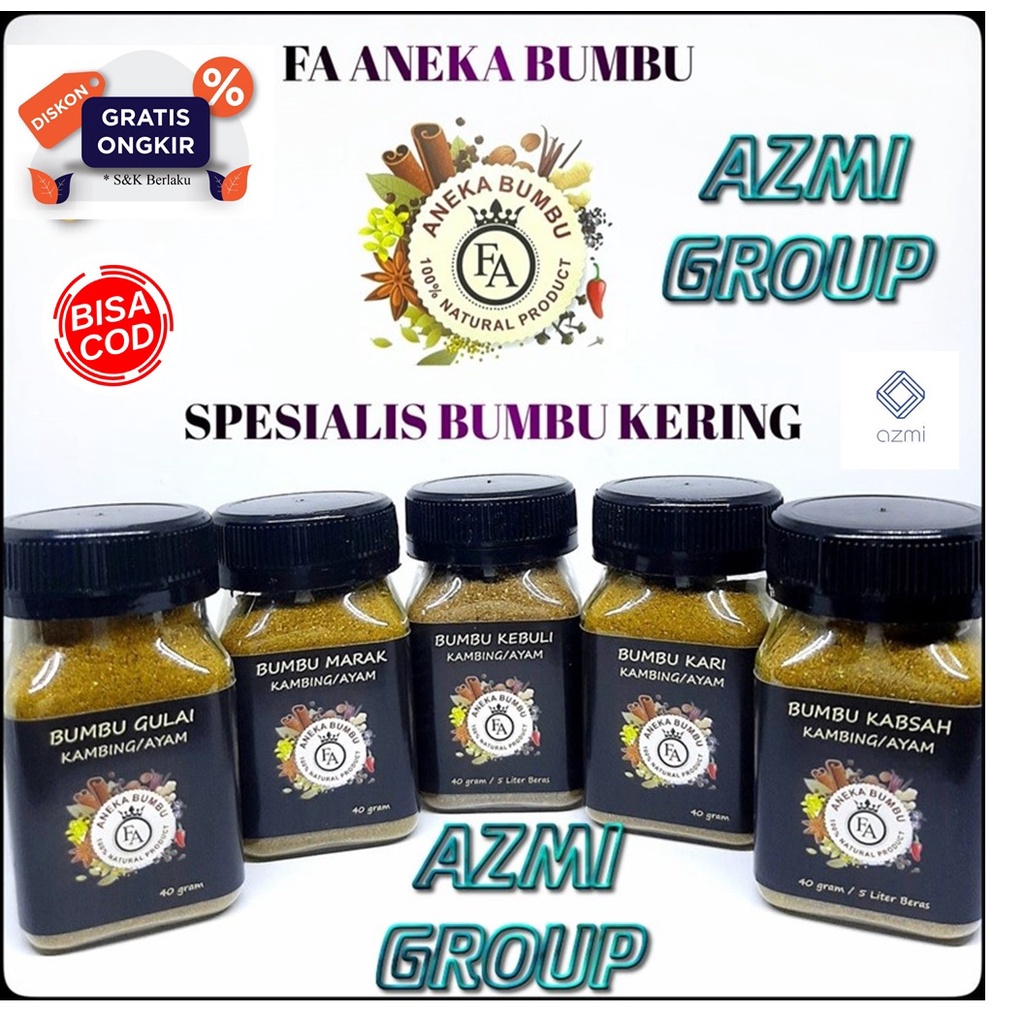 Bumbu FA Kapsah kabsah 5 Liter Beras, Bumbu Kapsah kabsah 2 Liter Beras No MSG ORIGINAL
