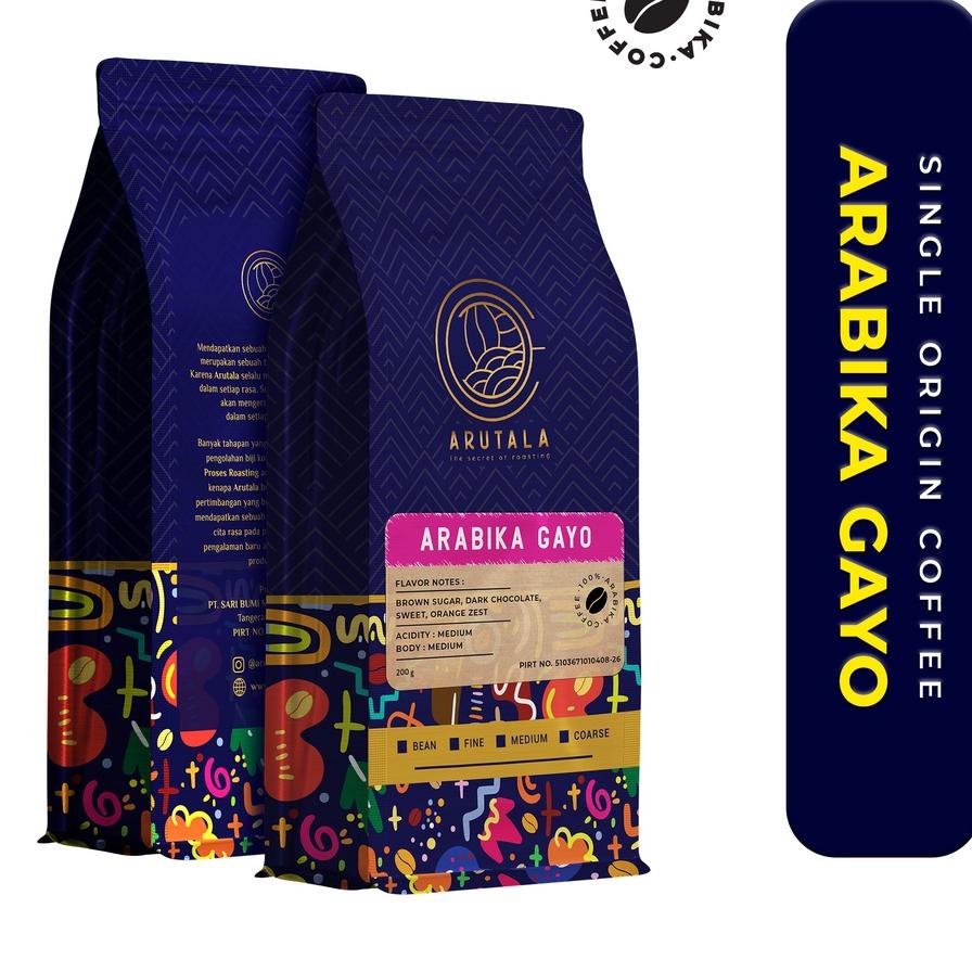 

☆ ARUTALA Kopi Gayo Takengon Arabika Arabica Coffee 200 gram ۞