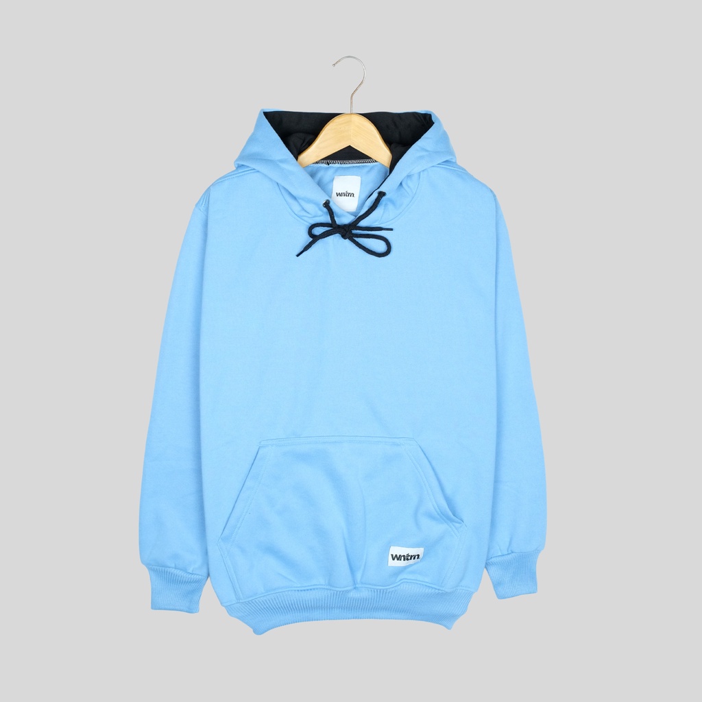 Sweater Hoodie Pria Distro Original Sweater Pria Switer Hodie Pria Wanita Cowok Cewek Warna Biru Langit Polos Bandung Unisex Dewasa Remaja Casual Keren Kekinian Terbaru Bahan Katun Tebal Adem Biru Pastel Original