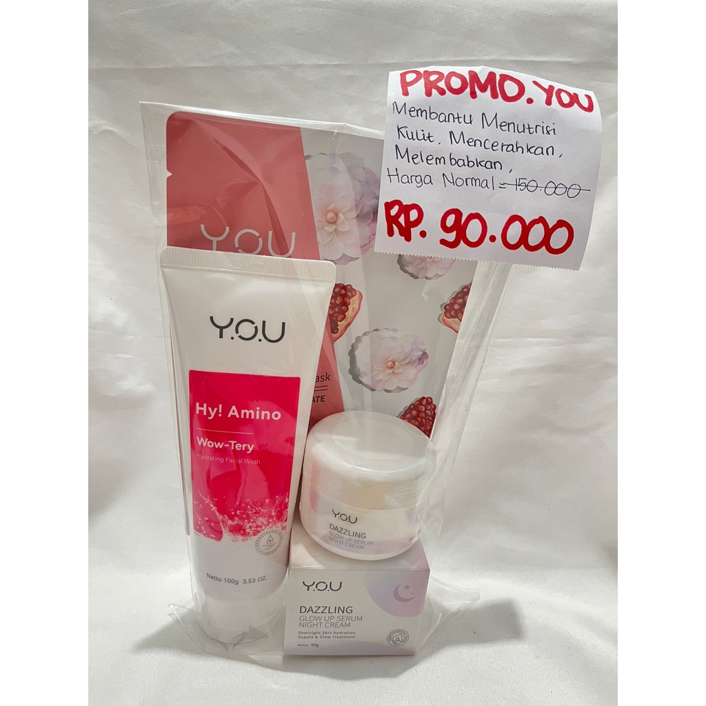 YOU Paket Dry Skin | Paket Skincare YOU Untuk Kulit Kering | Paket Skincare YOU Murah