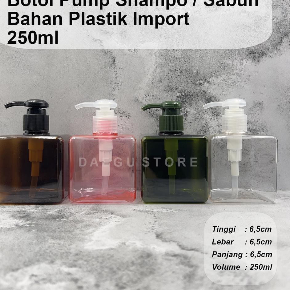 Promotion Botol 250ml Pump Sabun Cair Lotion / Shampo Bahan Plastik Impor Kotak Sabun Cuci Piring Re
