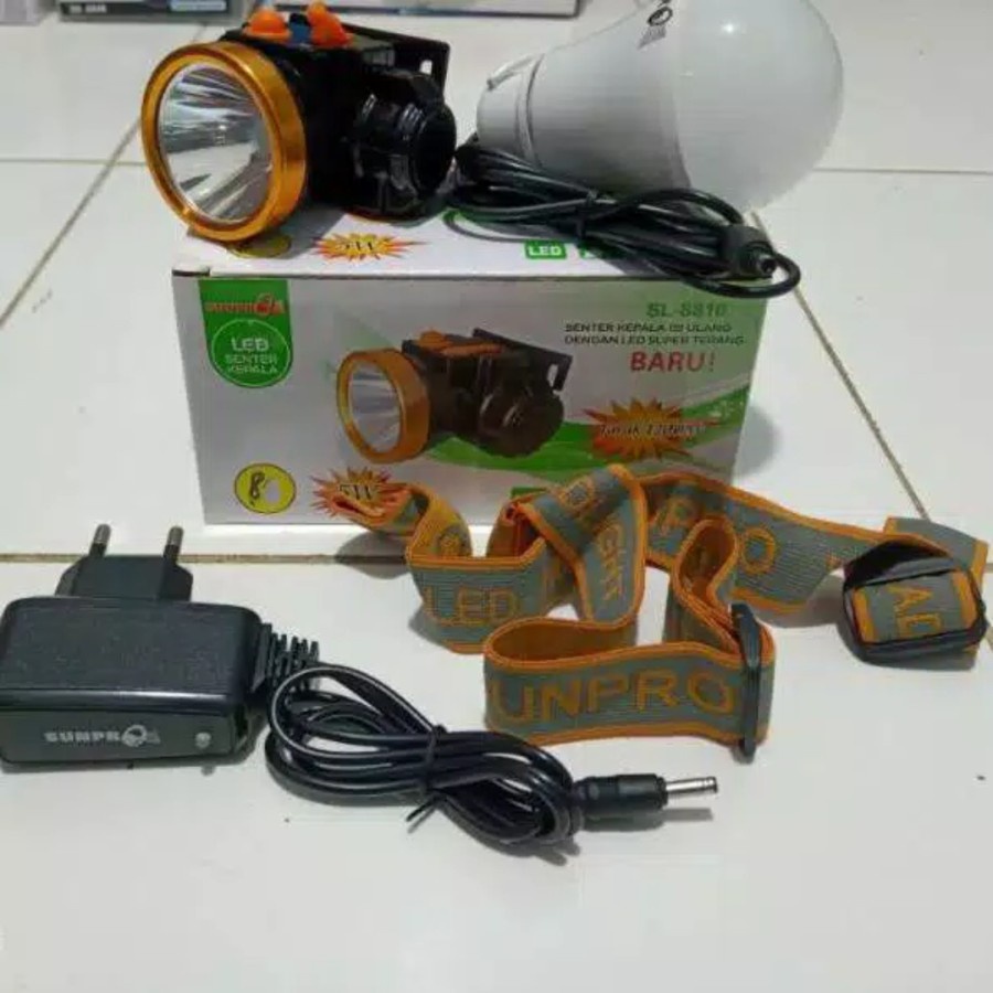 COD SENTER KEPALA SUNPRO 5 WATT SL-8810 PLUS BOHLAMP LAMPU