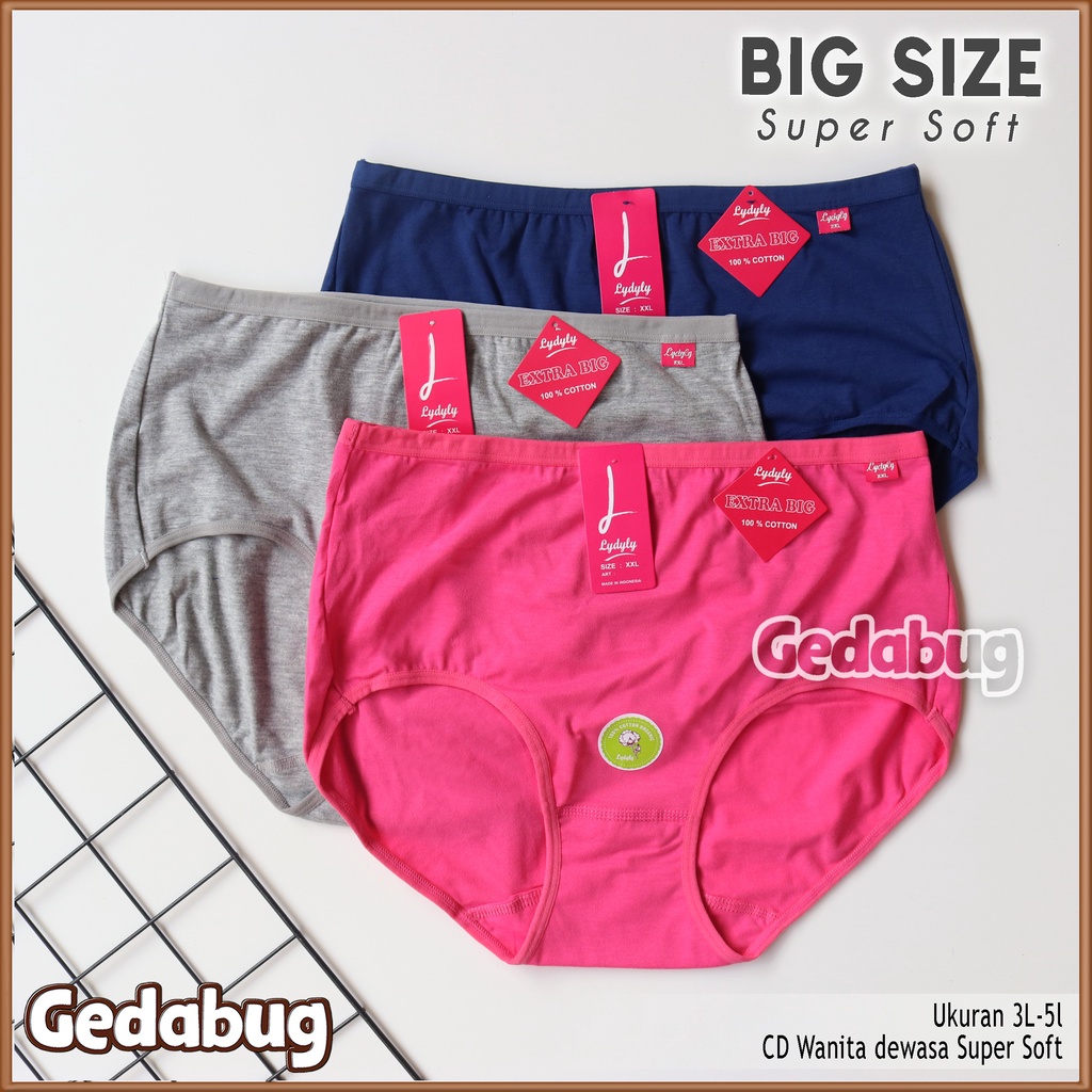 CD Wanita dewasa LYDYLY 030 BIG SIZE | Celana dalam wanita dewasa Supersoft | GEDABUG