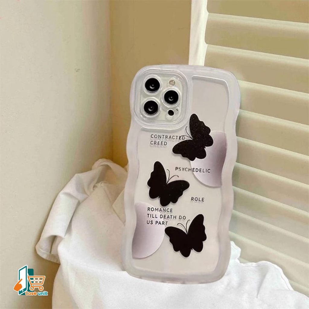 SS144 SOFTCASE SILIKON MOTIF KUPU KUPU HITAM FOR INFINIX SMART 6 HD 5 6 6 PLUS HOT 9 10 11 12 PLAY 11S 12I 12 PRO 20 20I 20S NOTE 12 G96 CS5375