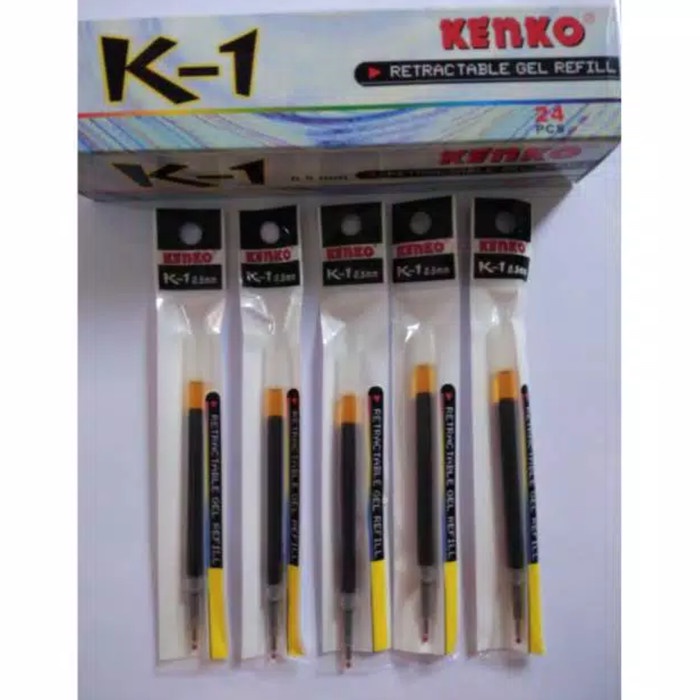 

Refill gel kenko k1 0,5mm hitam satu kotak isi 24 pcs