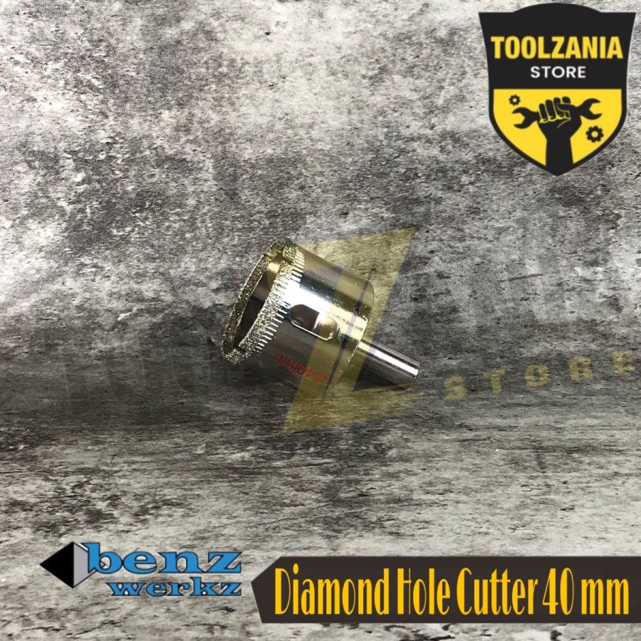 Mata bor kaca mata bor intan 40mm benz werkz diamond hole cutter 40 mm