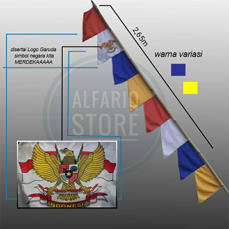 BENDERA UMBUL UMBUL WARNA WARNI