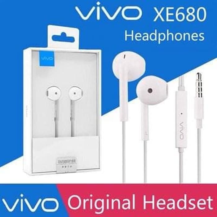Headset Vivo XE680 Original Handsfree Earphone Vivo XE680 Original