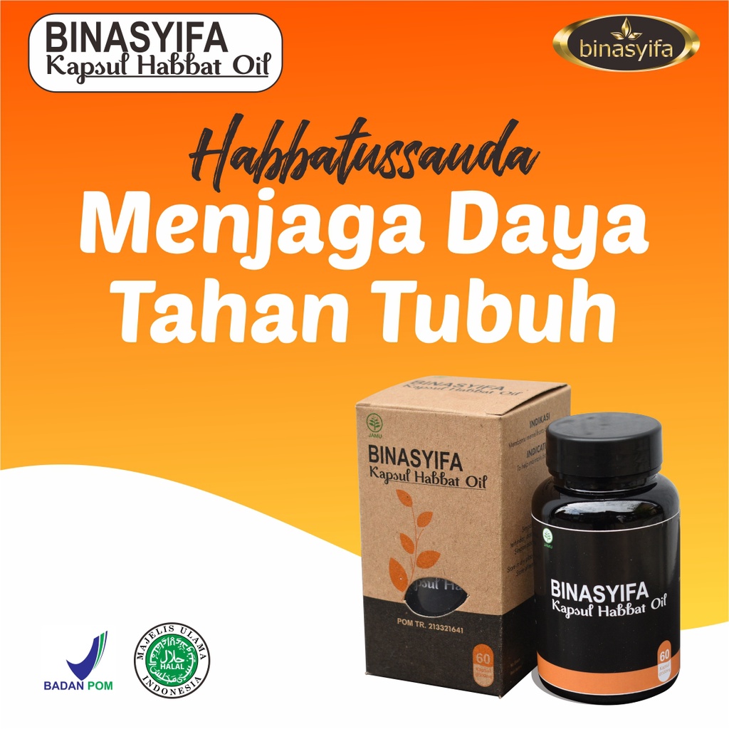 Habbatussauda Kapsul Habbat Oil BINASYIFA Habbatusauda Vitamin Daya Tahan Tubuh Dewasa Promil Habatu