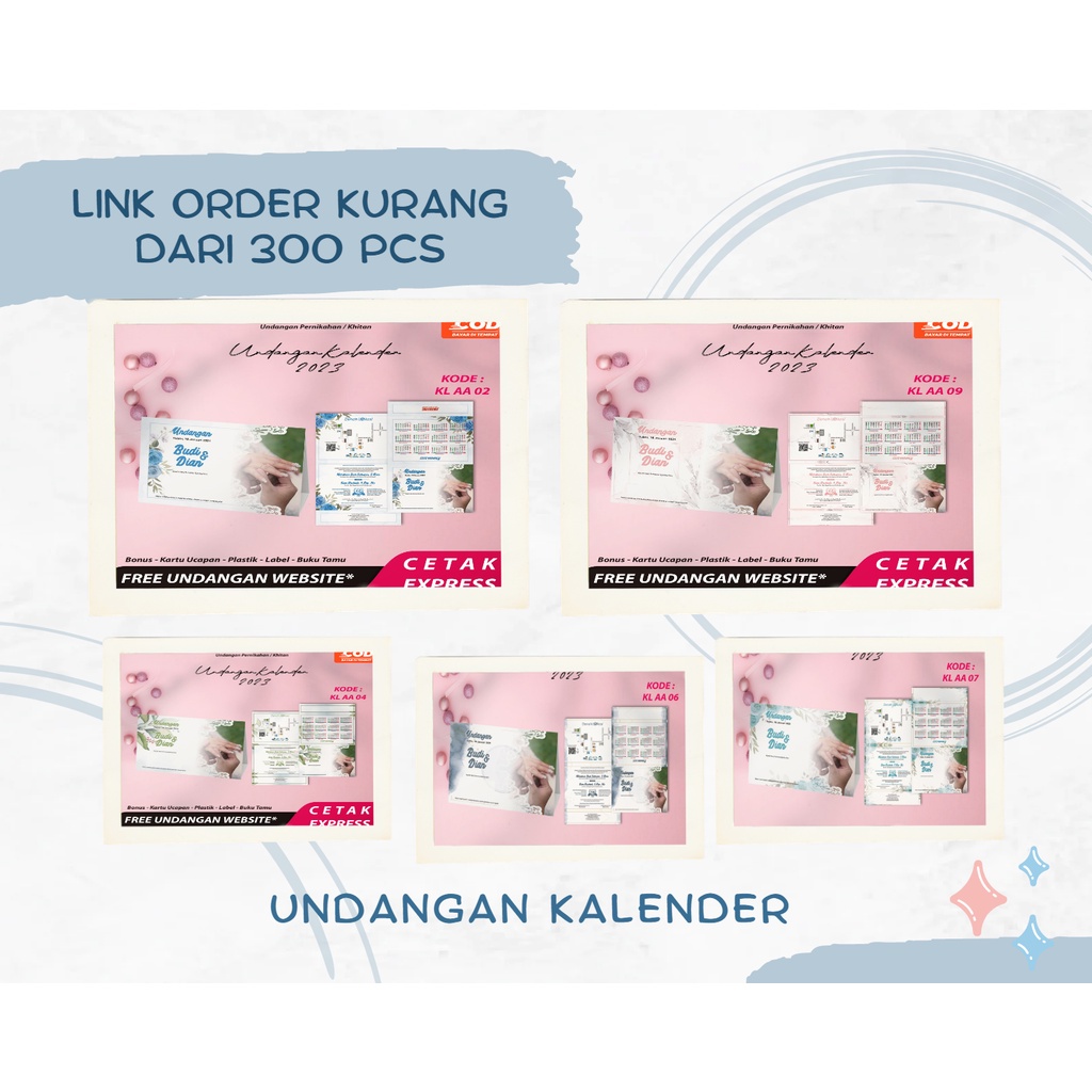 UNDANGAN PERNIKAHAN KALENDER