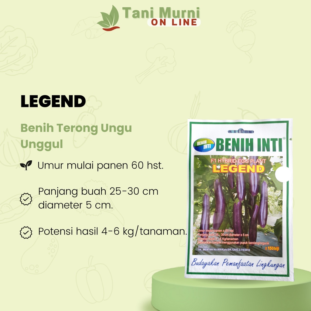 Benih Terong Ungu Small pack Legend Benih Inti