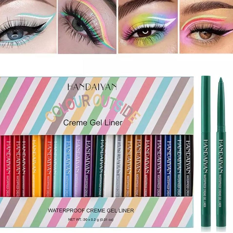 kode 0w0Vk rcsbeauty✔️ - 1pcs HANDAIYAN PENSIL  handaiyan eyeliner pensil warna putih merah biru kun