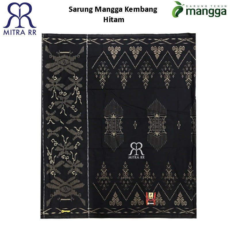 Sarung Mangga Gold Kembang Hitam - Satuan Grosir
