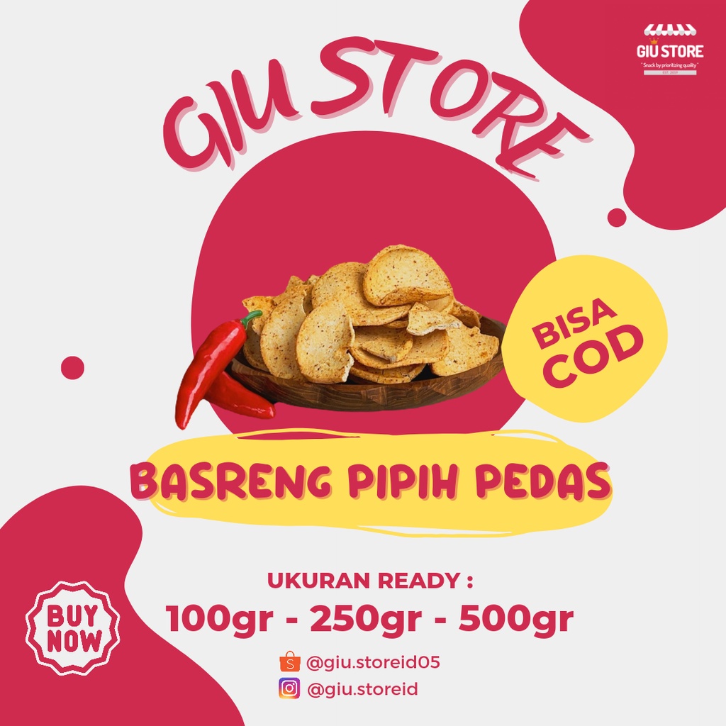 

BASRENG PIPIH ORI/PEDAS @250GR & 500GR